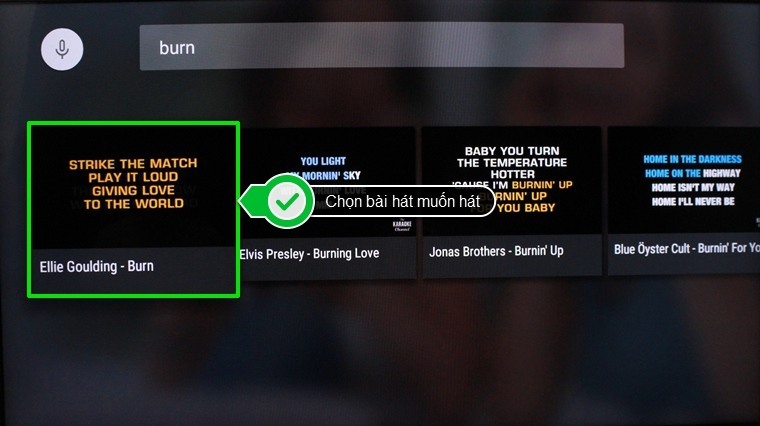 ứng dụng hát karaoke trên tivi sony