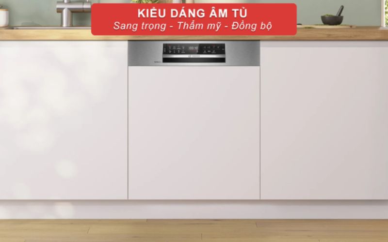 Thiết kế bán âm giúp Bosch SMI6ZCS16E hài hòa với không gian bếp sang trọng Thiết kế bán âm giúp Bosch SMI6ZCS16E hài hòa với không gian bếp sang trọng