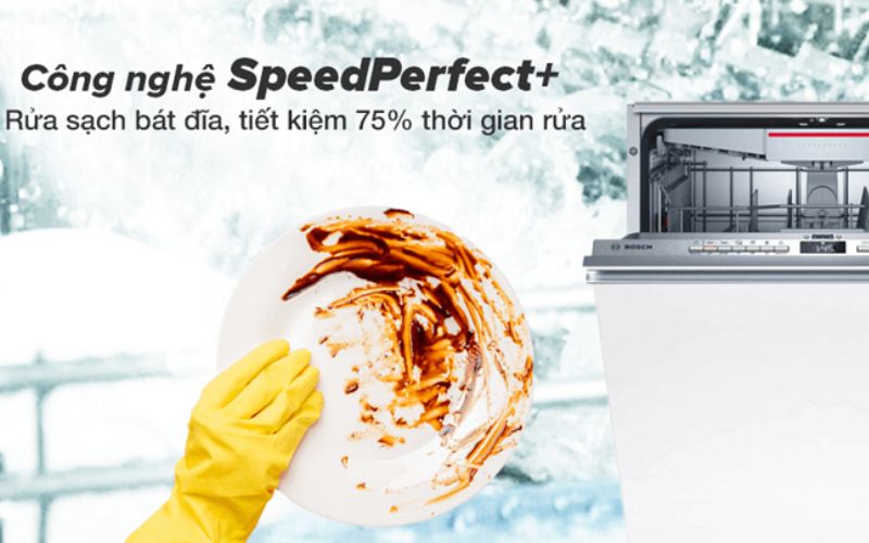 Bosch SMV4ECX14E nổi trội với tính năng Speed Perfect + rửa nhanh và hiệu quả Bosch SMV4ECX14E nổi trội với tính năng Speed Perfect + rửa nhanh và hiệu quả
