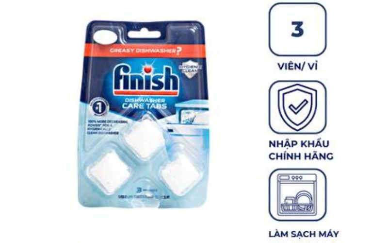 Viên vệ sinh máy Finish FVVS3RG hỗ trợ vệ sinh máy rửa bát sạch sẽ định kỳ