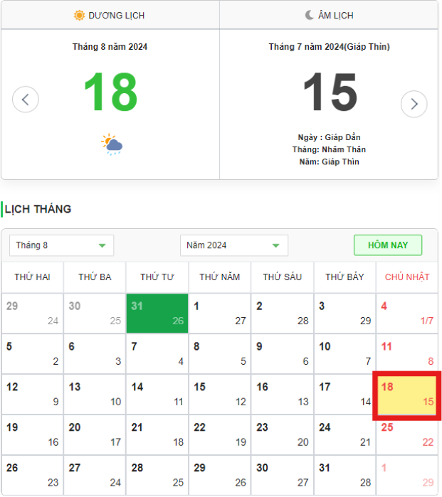 Ngày vu lan 2024 rơi vào ngày 18/08/2024 dương lịch Ngày vu lan 2024 rơi vào ngày 18/08/2024 dương lịch