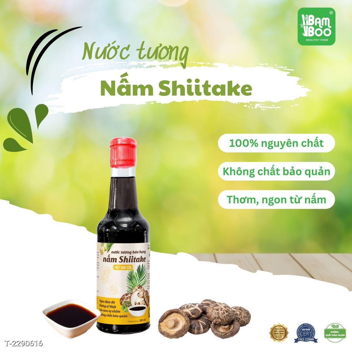 Nước tương Nấm Shiitake Mật Hoa Dừa Cao Cấp 300ml