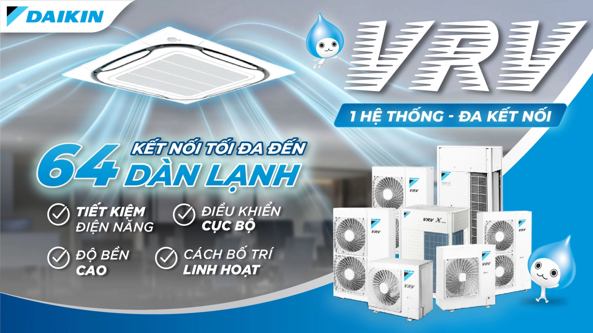 Daikin VRV A/X Series – Giải pháp điều hòa tối ưu cho công trình hiện đại