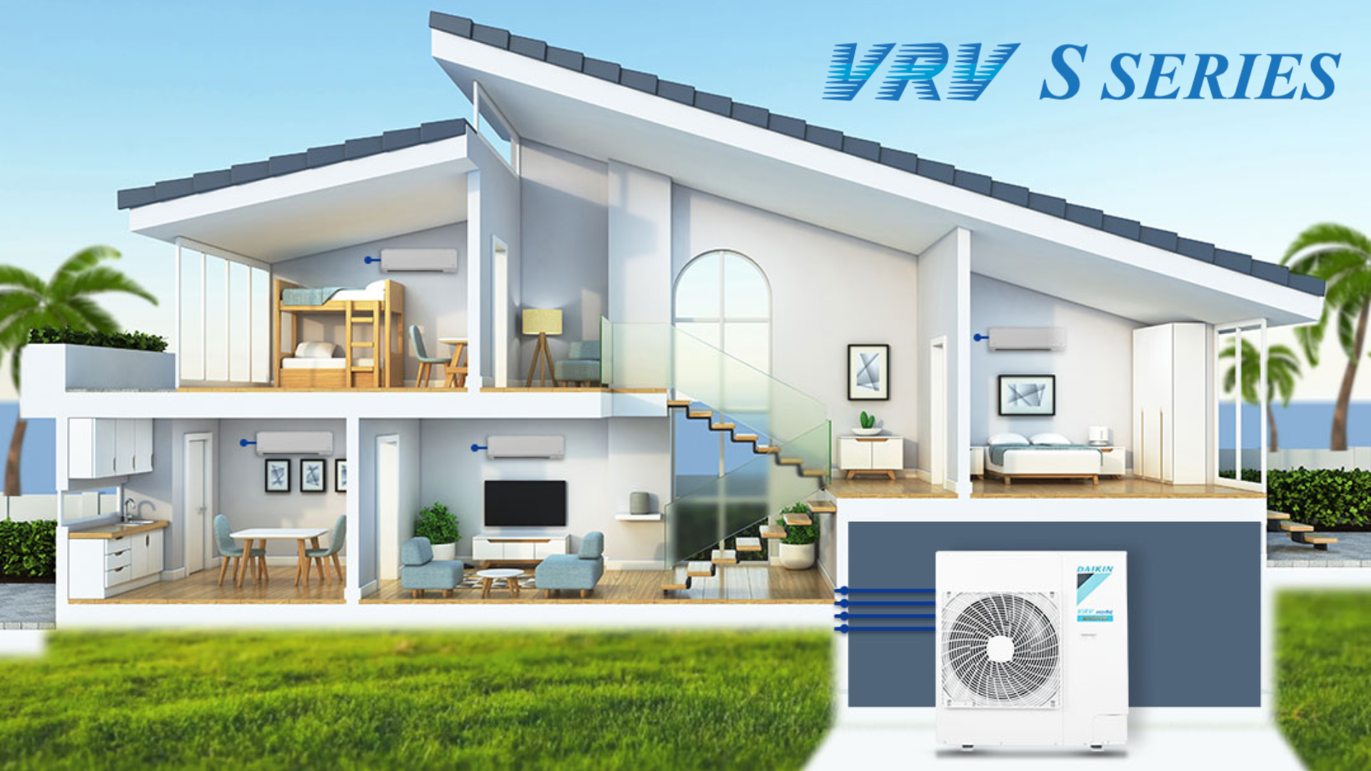 Daikin VRV IV S - 1 dàn nóng 14 dàn lạnh