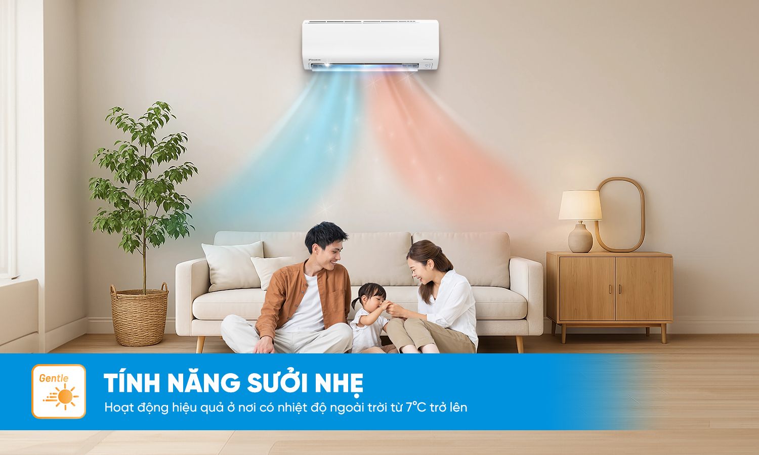 Tính năng sưởi nhẹ genitle Heating trên dòng FTHB-ZVMV