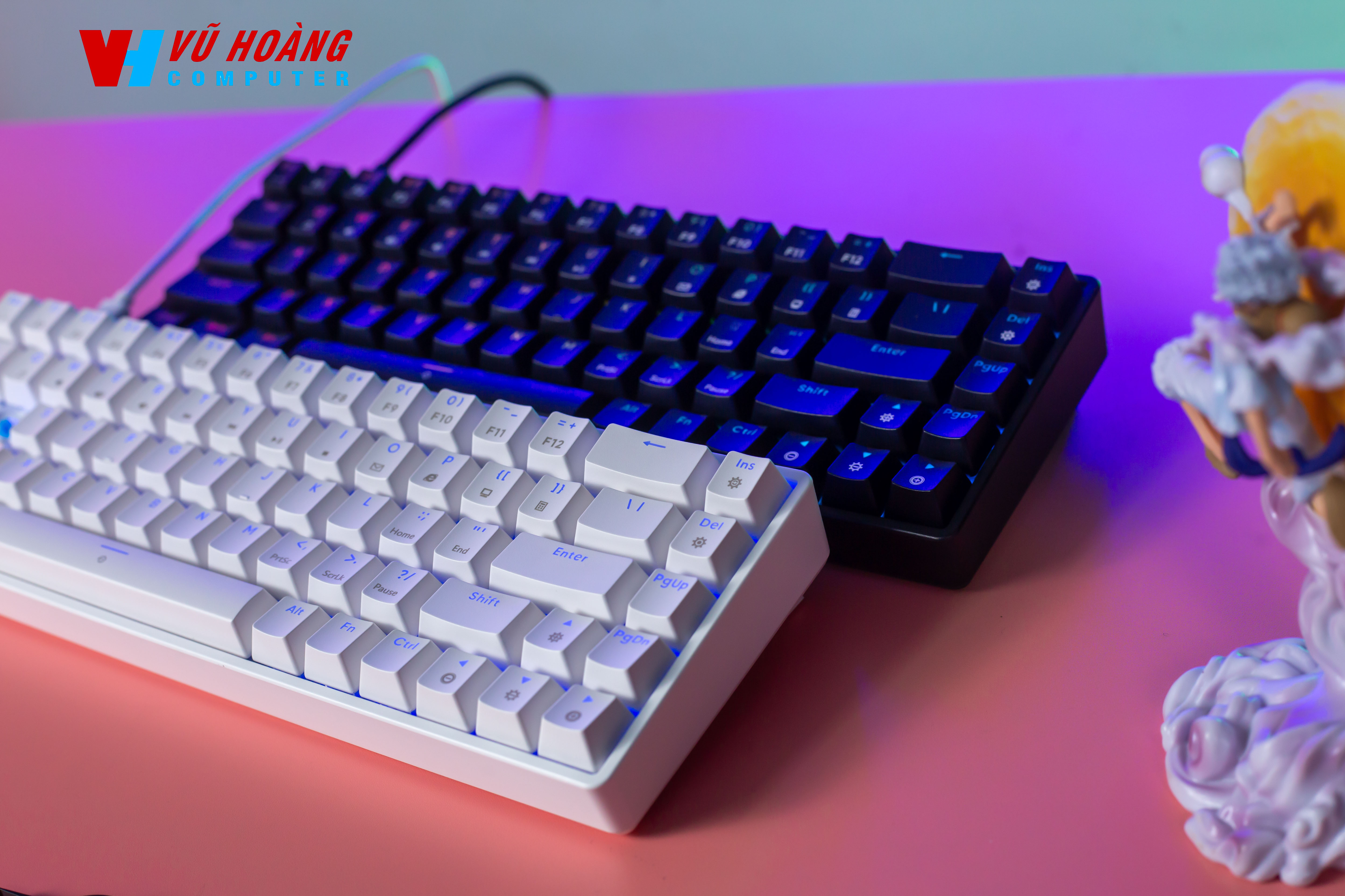 BÀN PHÍM CƠ ASESTEK AK68 RGB  BLUE SWITCH