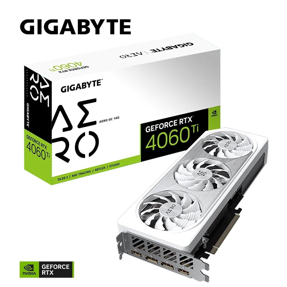 VGA Gigabyte GeForce RTX 4060 Ti AERO OC 16GB (N406TAERO OC-16GD)