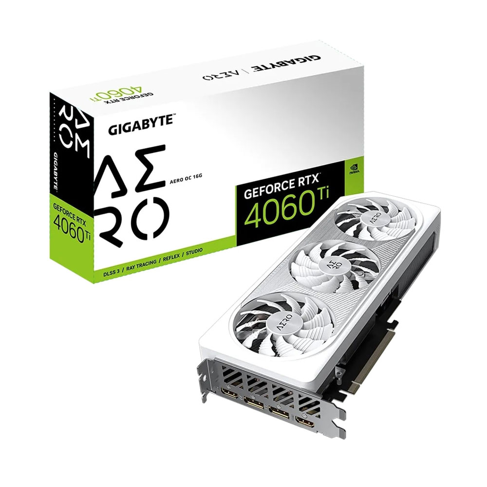 VGA Gigabyte GeForce RTX 4060 Ti AERO OC 16GB (N406TAERO OC-16GD)
