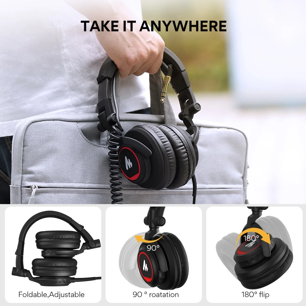Tai nghe chụp tai MAONO AU-MH501 thiết kế chuyên nghiệp mạnh mẽ 50mm