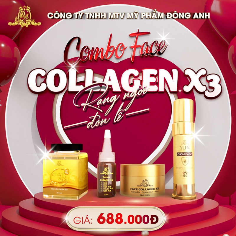 Combo Trị Nám Mờ Thâm Collagen X3