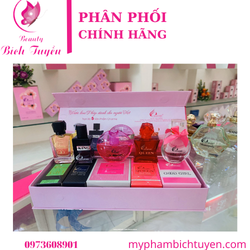 Bộ Set Nước Hoa Charme Mini (5 chai x 10ml)
