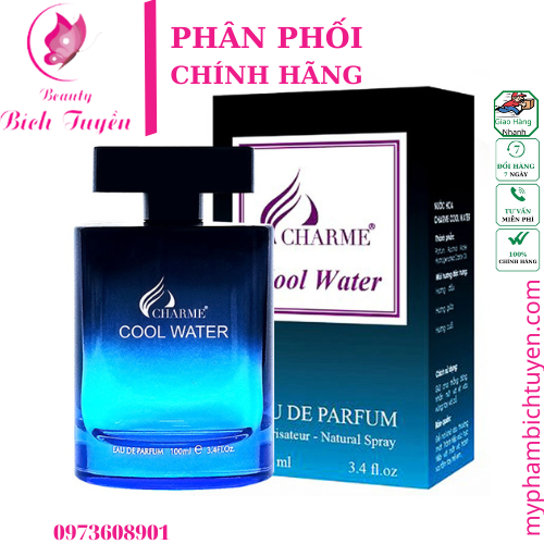 NƯỚC HOA NAM CHARME COOL WATER 100ML