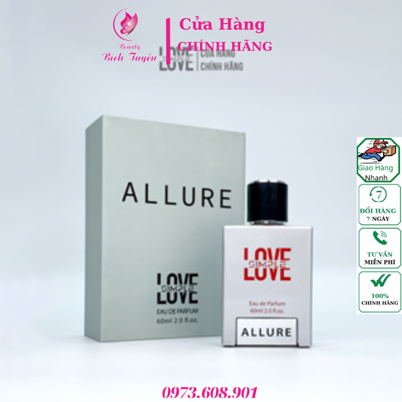 Nước Hoa Nam ALLURE SIMPLE LOVE  60ml