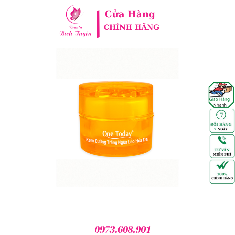 KEM DƯỠNG TRẮNG NGỪA LÃO HÓA DA ONE TODAY (VIP)  20g