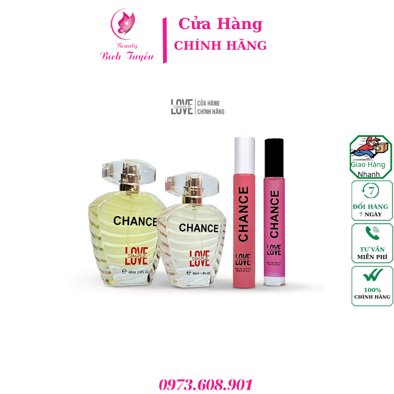 Nước Hoa Nữ CHANCE SIMPLE LOVE  60ml