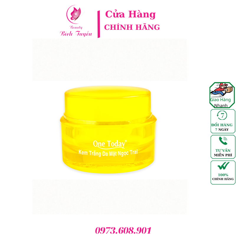 KEM TRẮNG DA MẶT NGỌC TRAI  ONE TODAY  (VIP) 20g