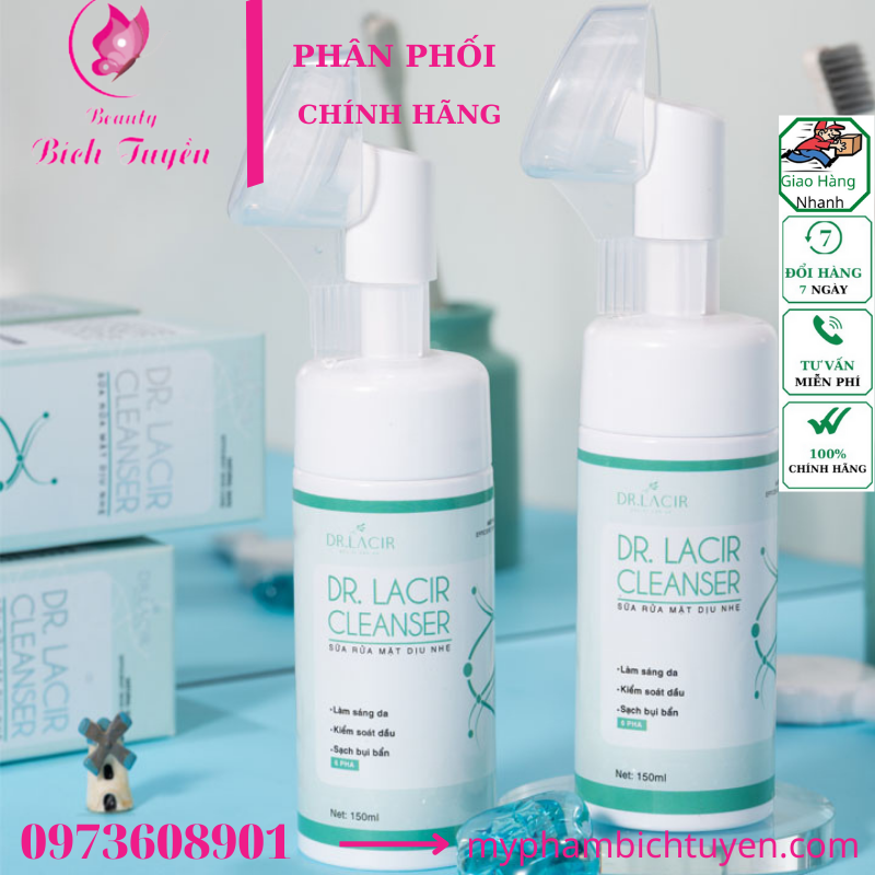 Sữa rửa mặt bạc hà kiềm dầu Lamer Dr Lacir