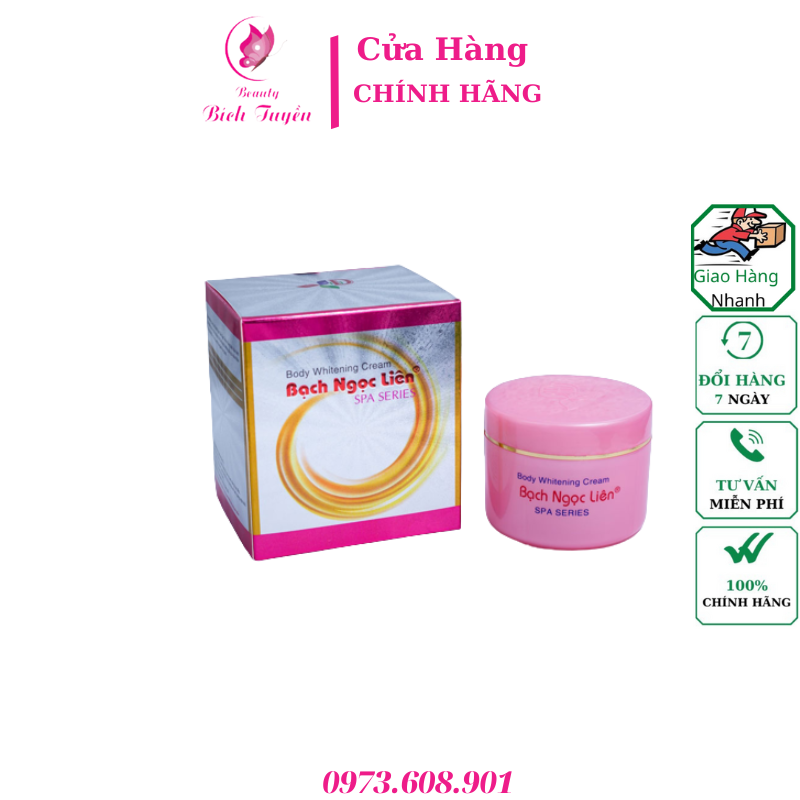 Kem dưỡng trắng da toàn thân Bạch Ngọc Liên – 80gr – Spa Series