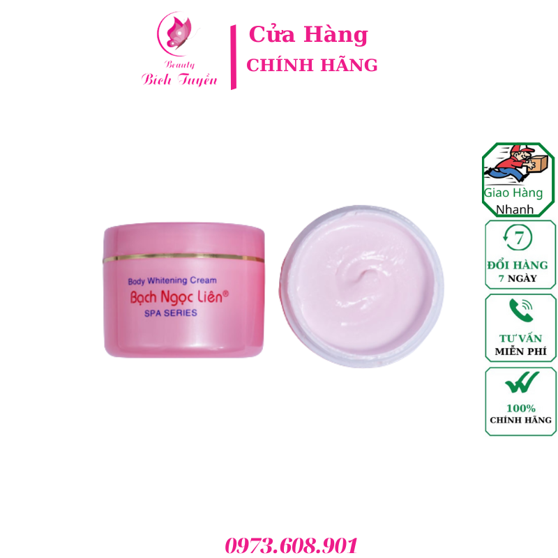 Kem dưỡng trắng da toàn thân Bạch Ngọc Liên – 80gr – Spa Series