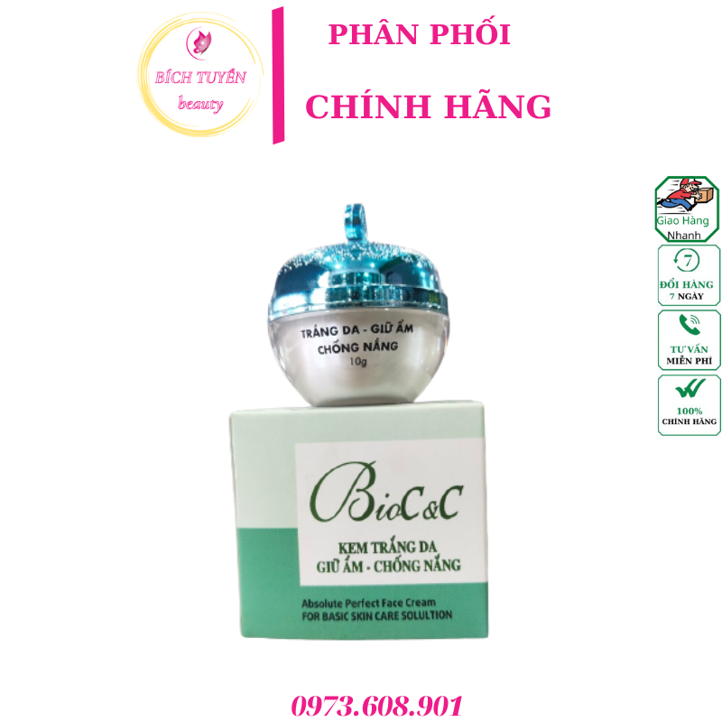 KEM TRẮNG DA GIỮ ẨM CHỐNG NẮNG BIOC&C 10G