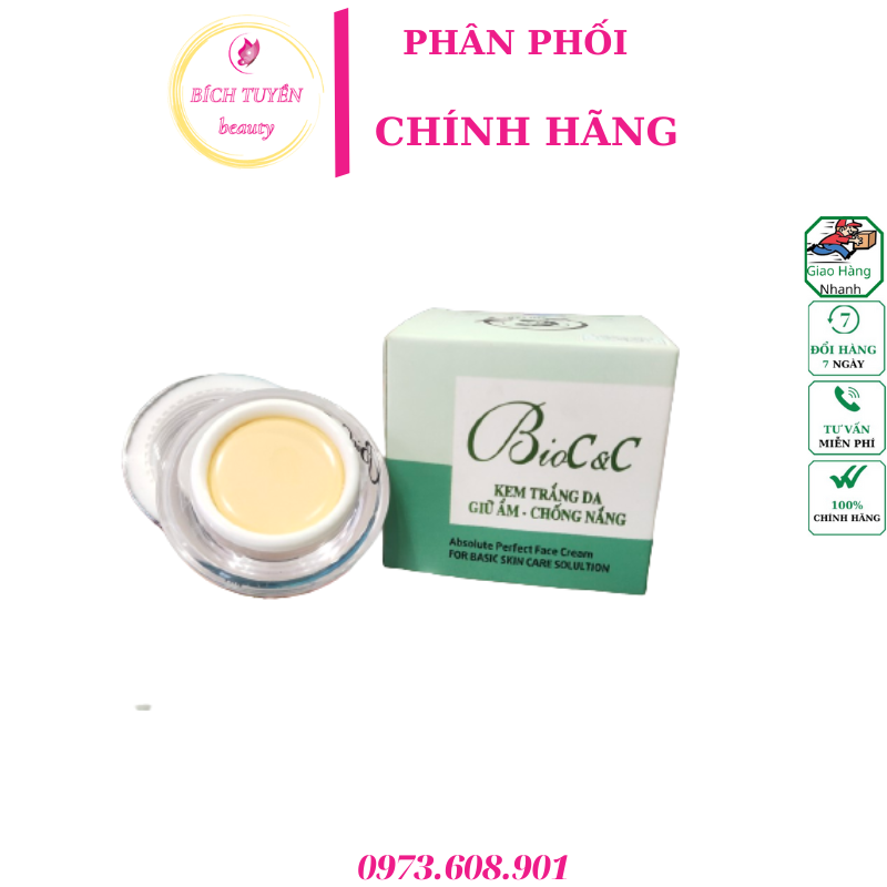 KEM TRẮNG DA GIỮ ẨM CHỐNG NẮNG BIOC&C 10G