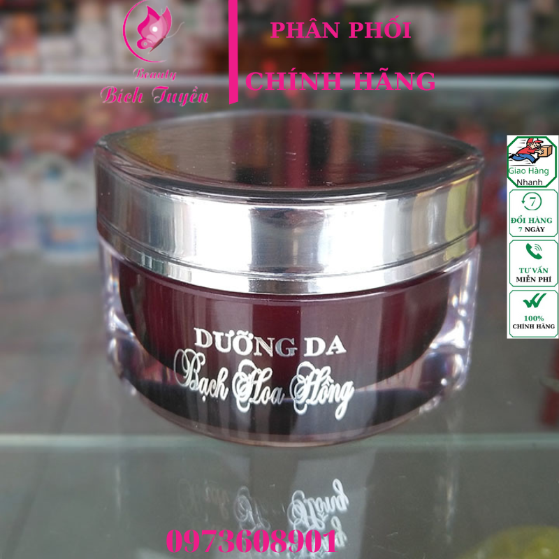 Kem dưỡng trắng da Bạch Hoa Hồng 15g