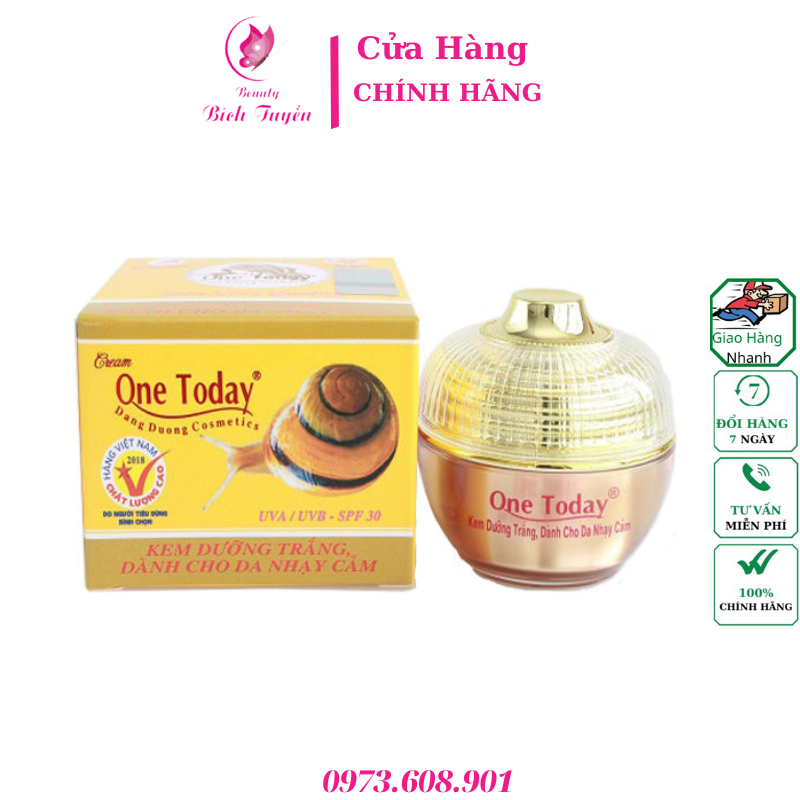 KEM DƯỠNG TRẮNG DÀNH CHO DA NHẠY CẢM  ONE TODAY 8g