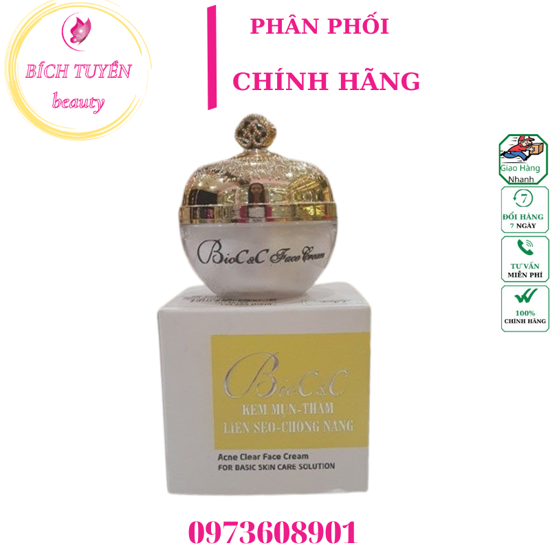 Kem BIOC&C Ngừa Mụn - Thâm - Liền Sẹo - Chống Nắng 10g