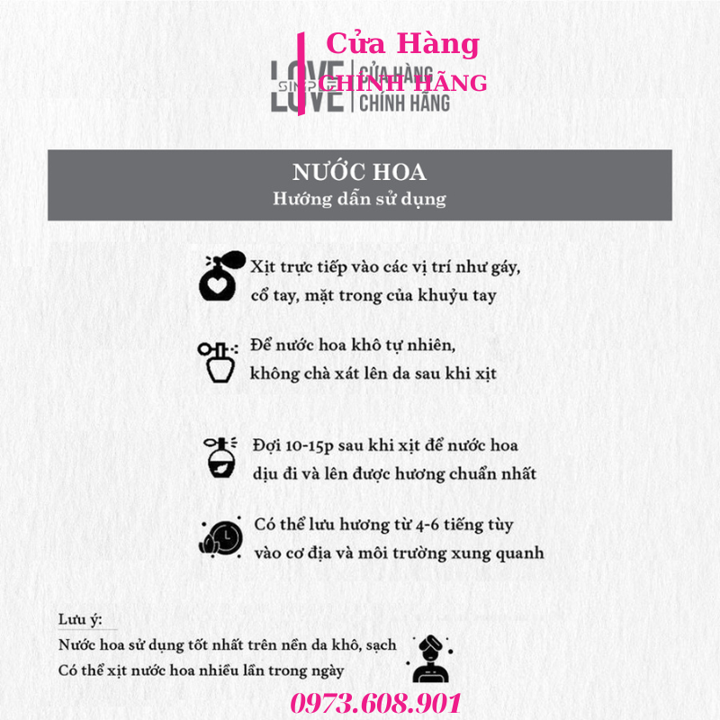 Nước Hoa Nữ MISS CHU ĐỎ - SIMPLE LOVE 60ml
