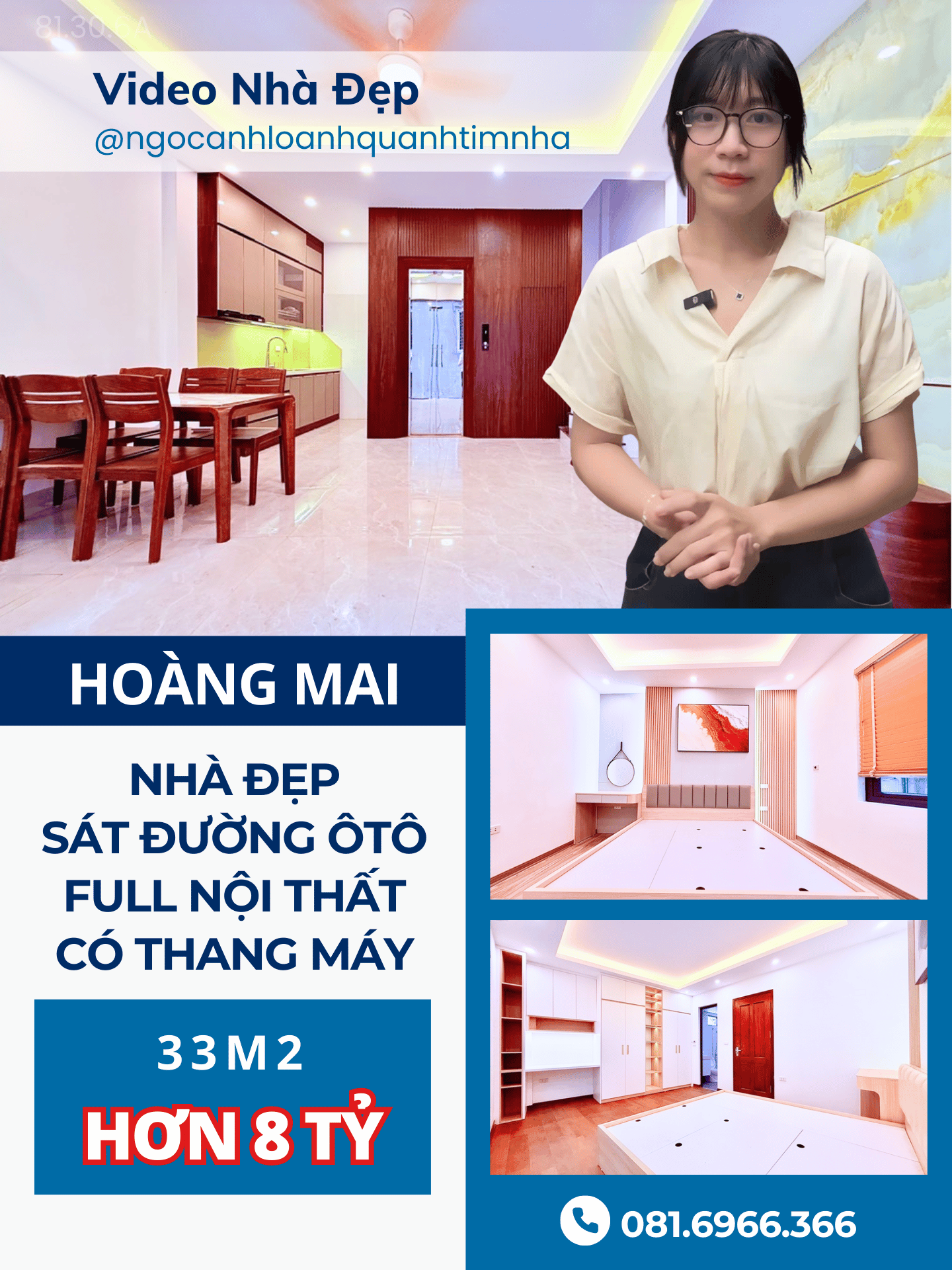 Nhà Đẹp Hoàng Mai - 1 Nhà Ra Đường Ô Tô - Có Thang Máy