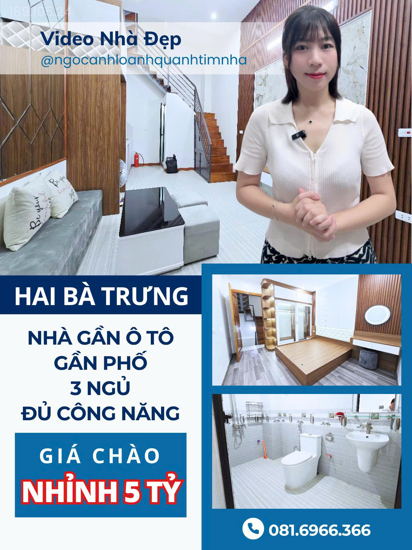 Nhà đẹp gần ô tô, gần phố Bạch Mai - Hai Bà Trưng