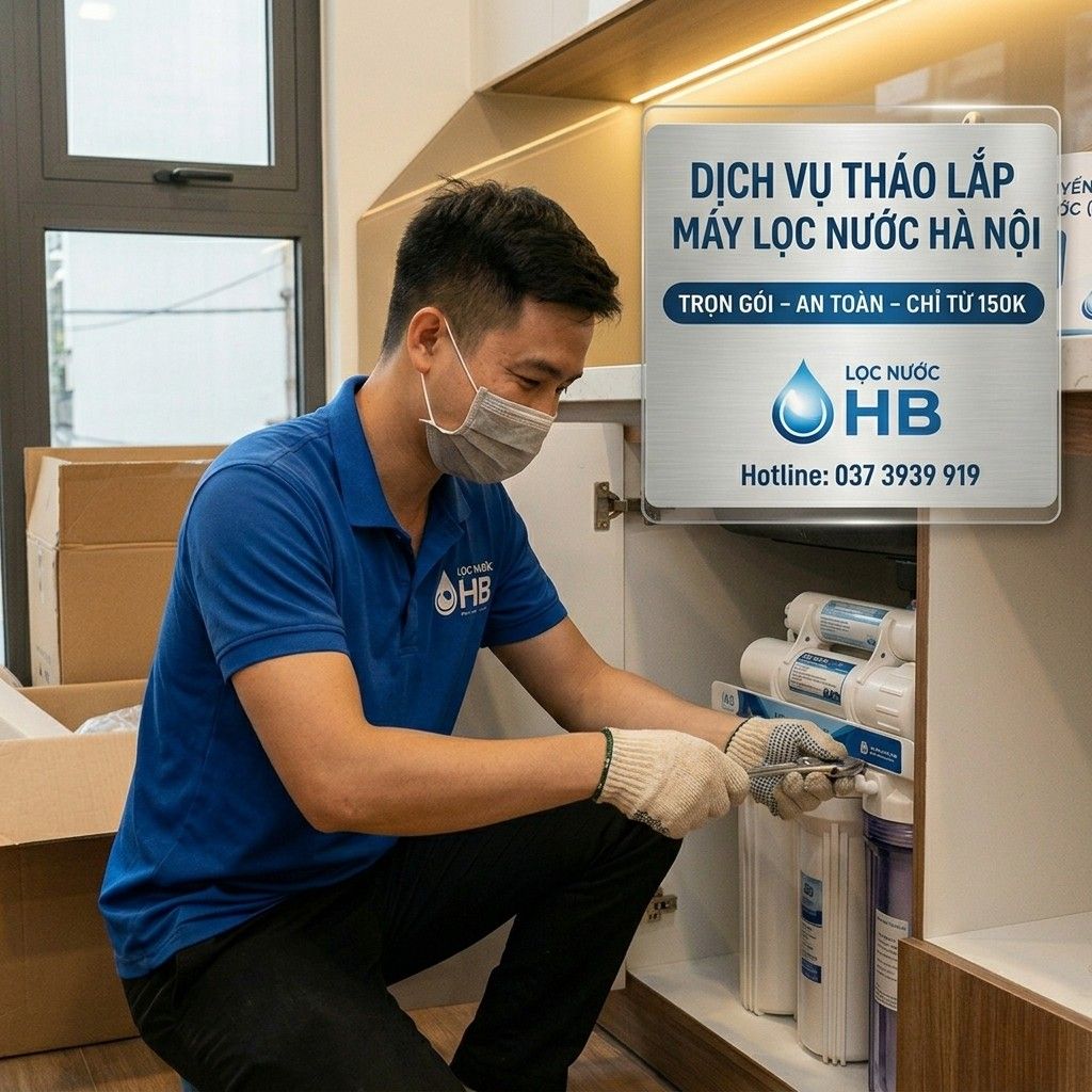 Bảng giá di chuyển, tháo lắp máy lọc nước Hà Nội