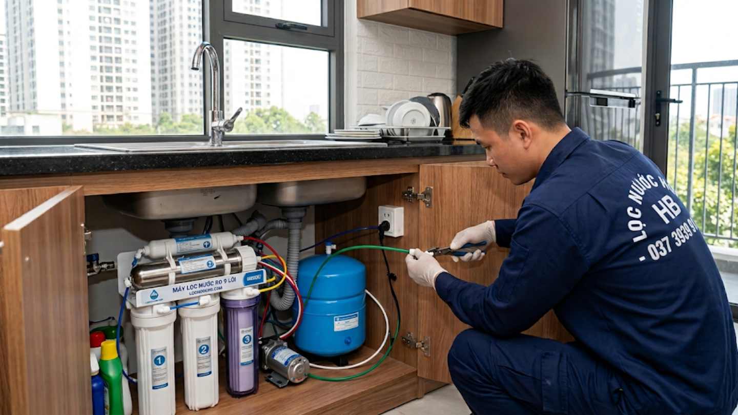 Cách Lắp Đặt, Tháo Máy Lọc Nước Chung Cư An Toàn Tại Hà Nội