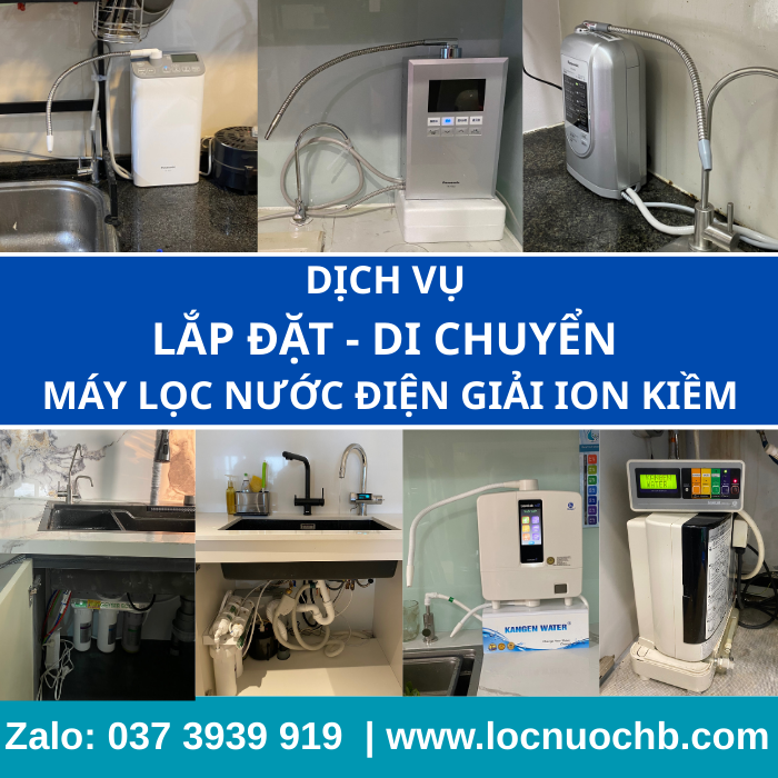 Dịch vụ LẮP ĐẶT máy lọc nước ION KIỀM uy tín
