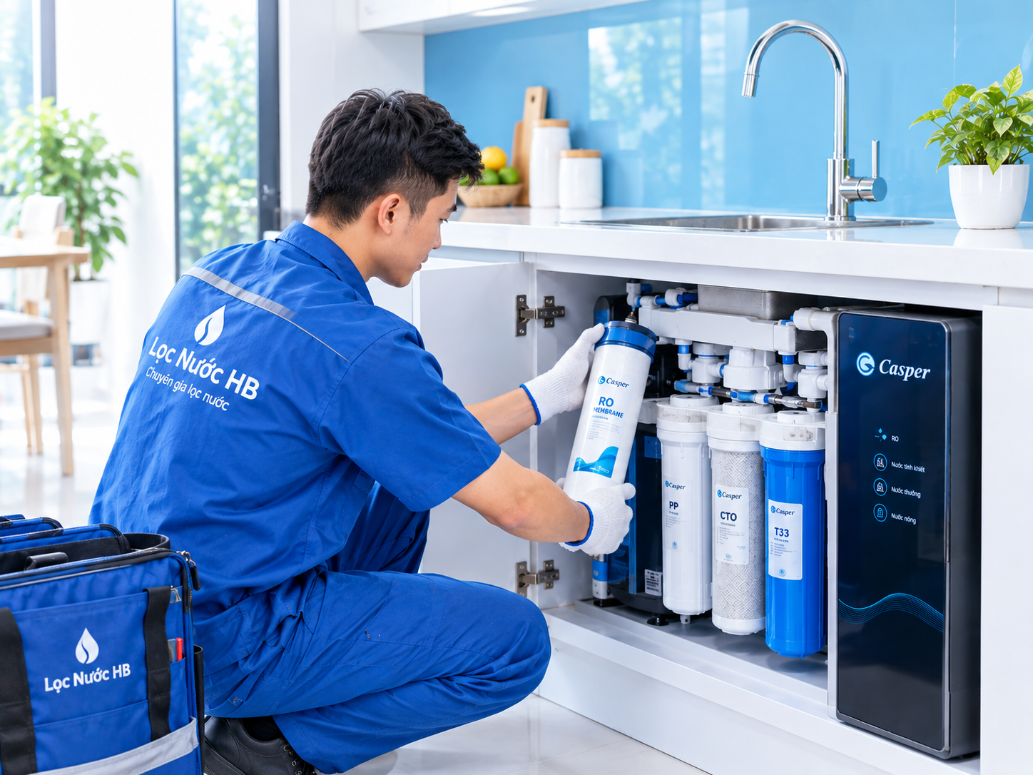 Dịch vụ thay lõi lọc nước Casper tại nhà uy tín, giá rẻ