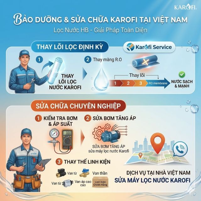 Máy lọc nước Karofi chảy yếu – do đâu và xử lý thế nào