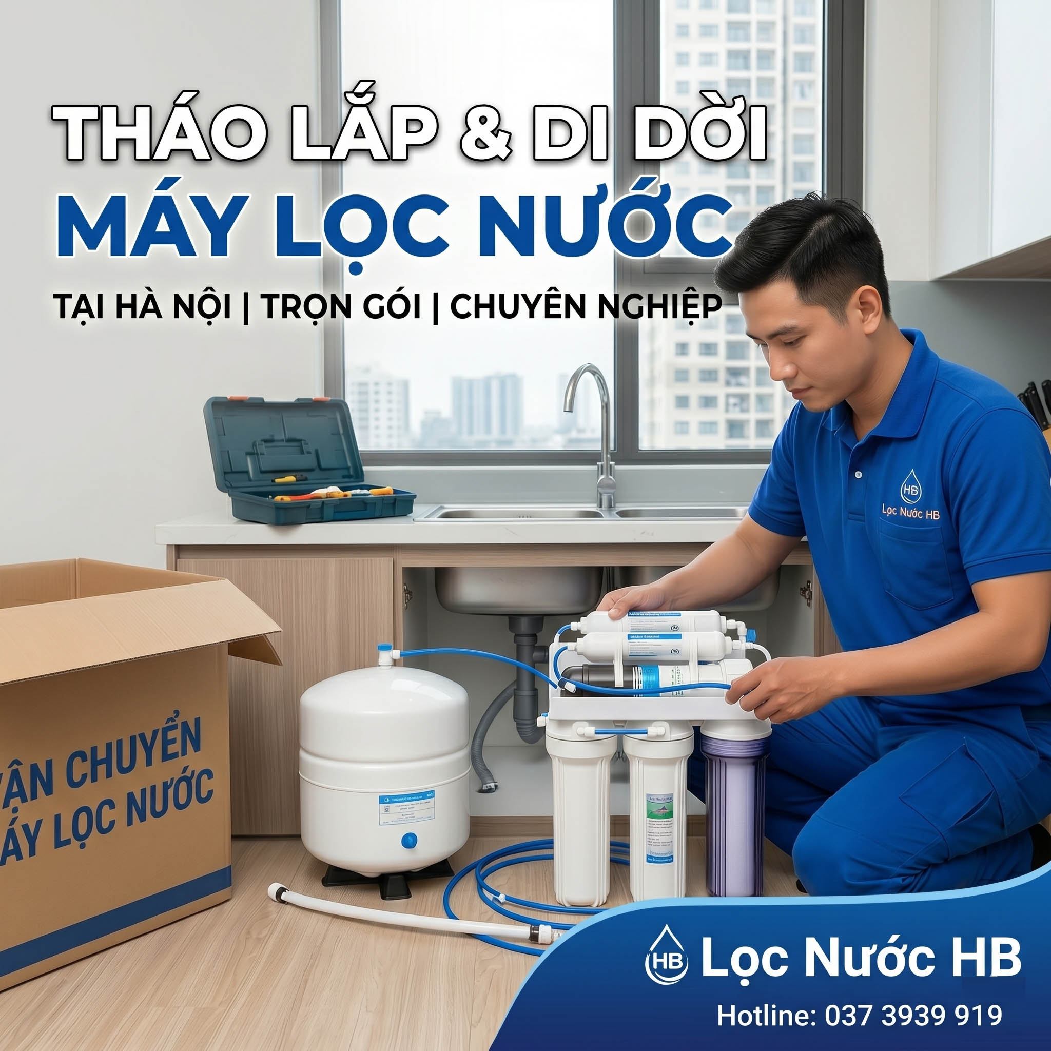 Tháo Lắp & Di Dời Máy Lọc Nước Trọn Gói Tại Hà Nội