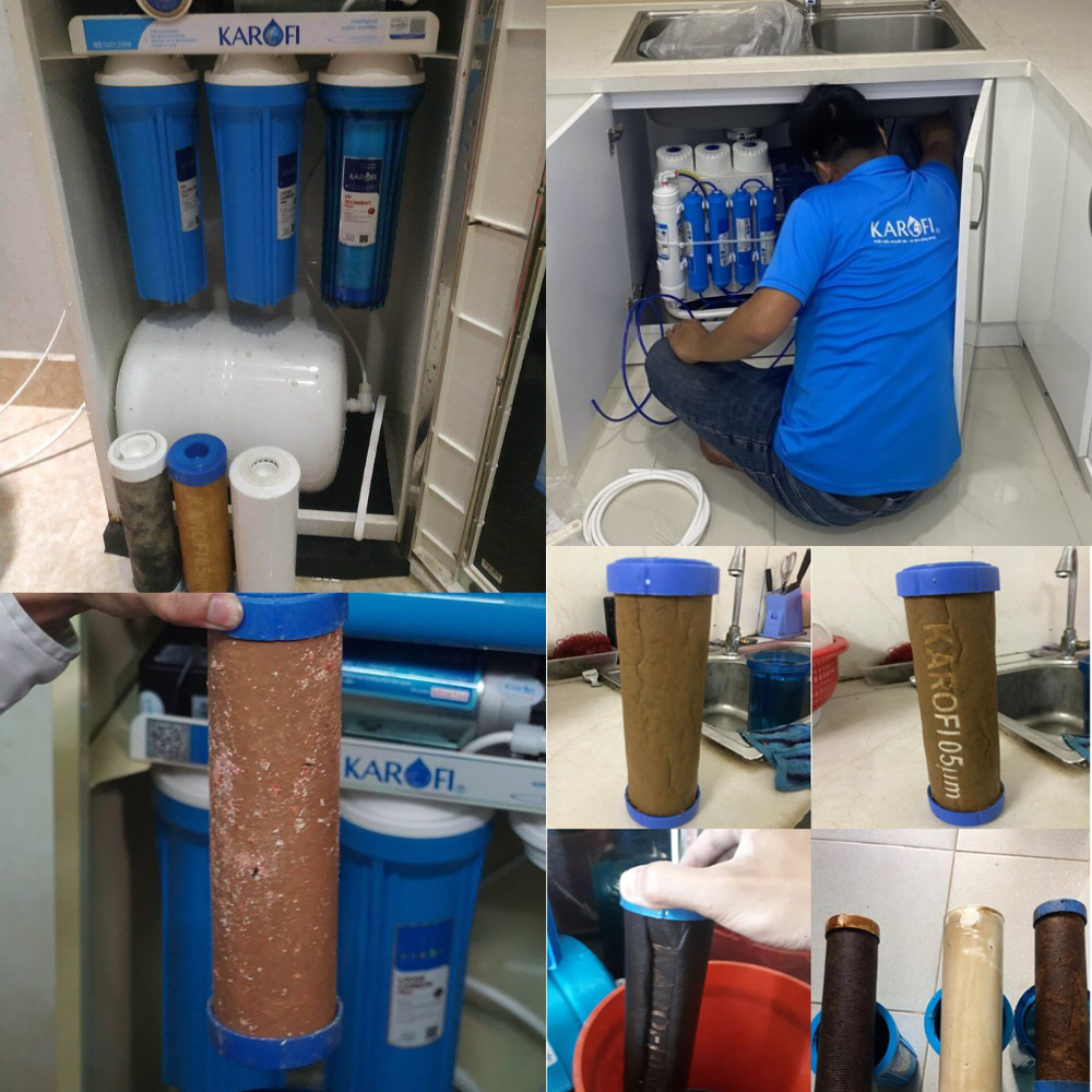Thay lõi lọc nước Karofi tại nhà giá tốt nhất 2025
