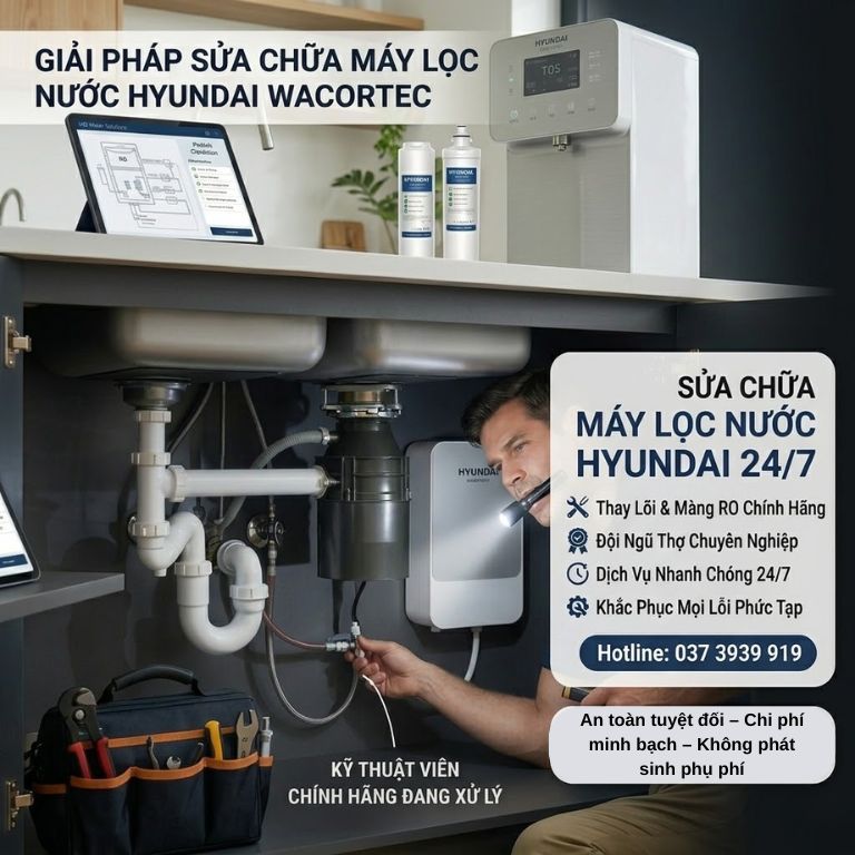 Thợ sửa máy lọc nước Hyundai Waco chuyên nghiệp 24/7