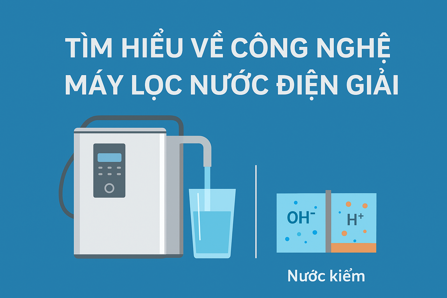 Tìm hiểu công nghệ máy lọc nước điện giải ion kiềm