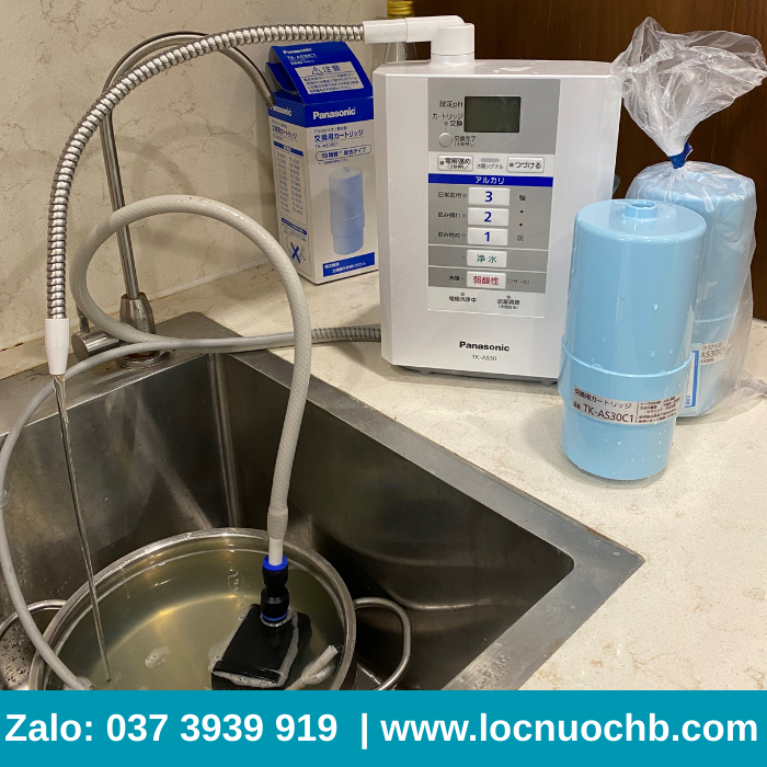 Vệ sinh máy ion kiềm Panasonic