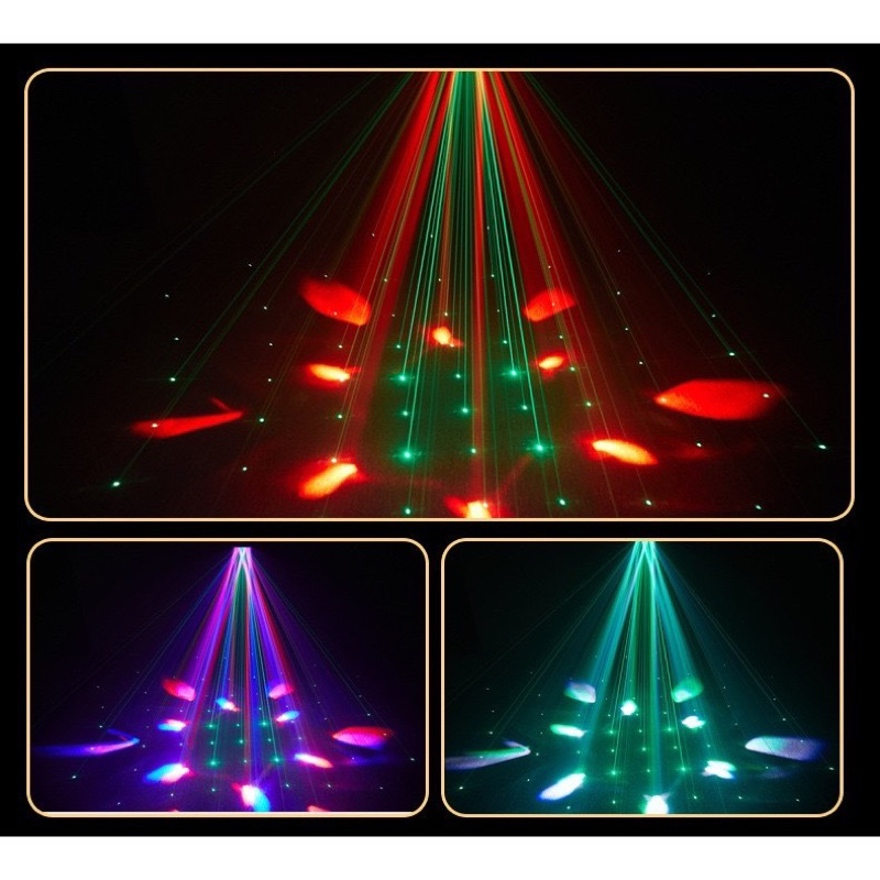 Đèn Moving 6 Mắt Bee Eyes Có Laser Dùng Cho Sân Khấu, Phòng Karaoke, Bar, Lounge, Phòng Bay...