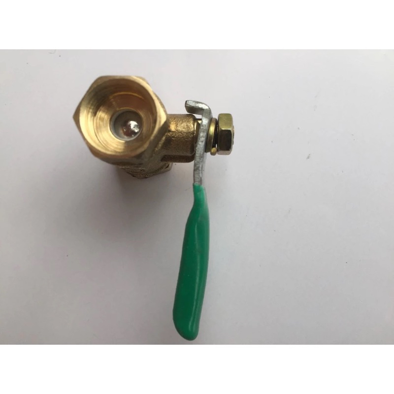 Van đồng khóa nước ren 13mm (1/4") hai đầu ren trong- Hieunhung