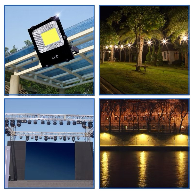 Đèn pha led ngoài trời 30uw 50w 100w 150W 200W chiếu sáng biển quảng cáo sân vườn kho bãi nhà xưởng công trình.
