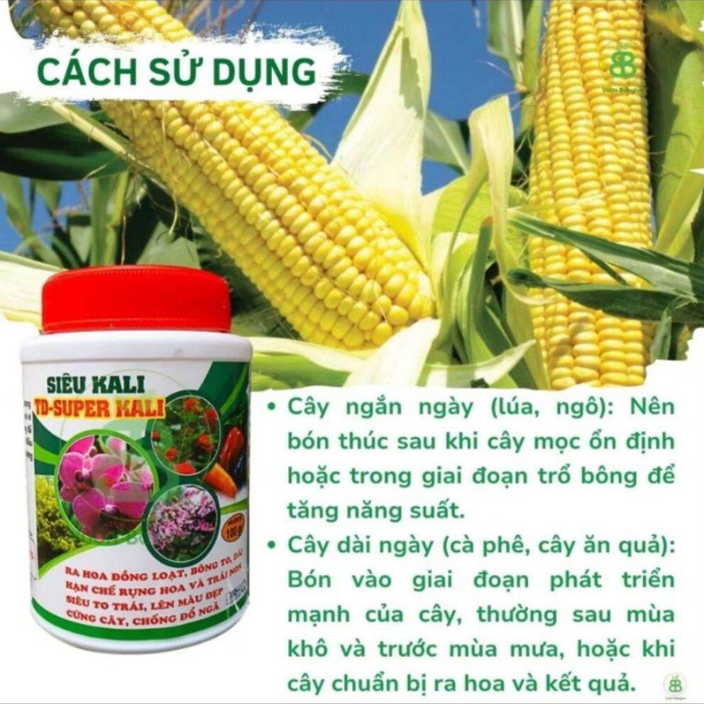 Phân bón Super Kali NPK 7-5-44 giúp cứng cây, bông nở đều, bông to, màu sắc đẹp.