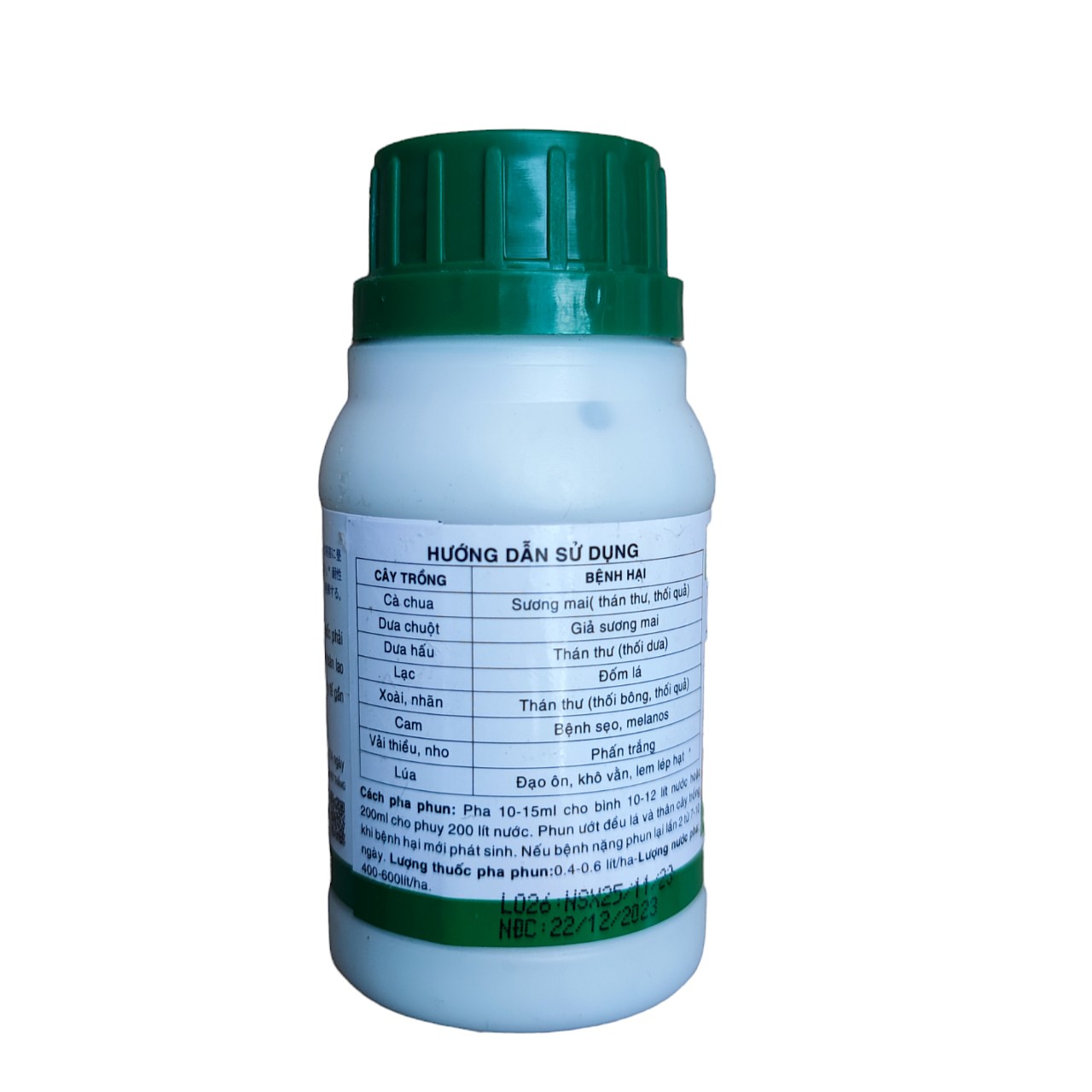 Trừ nấm bệnh từ Nhật Bản DACONIL 500SC đốm lá, thán thư, sương mai... Trên mọi cây trồng