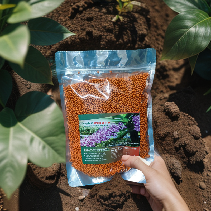 Phân bón tan chậm HI-CONTROL NPK 15-15-15+TE