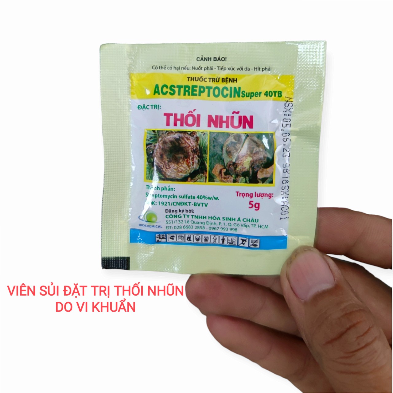 Viên Acstreptocin Super 40TP chống thối nhũn cho mọi cây trồng do vi khuẩn