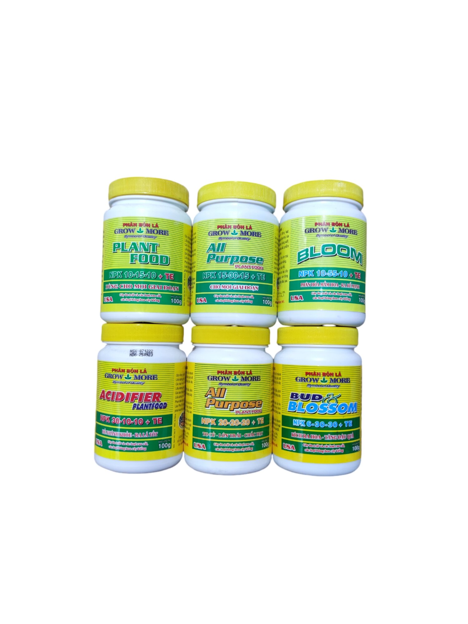 Phân bón lá 10-15-10 TE Grow More  (USA) 100gr Cho mọi giai đoạn