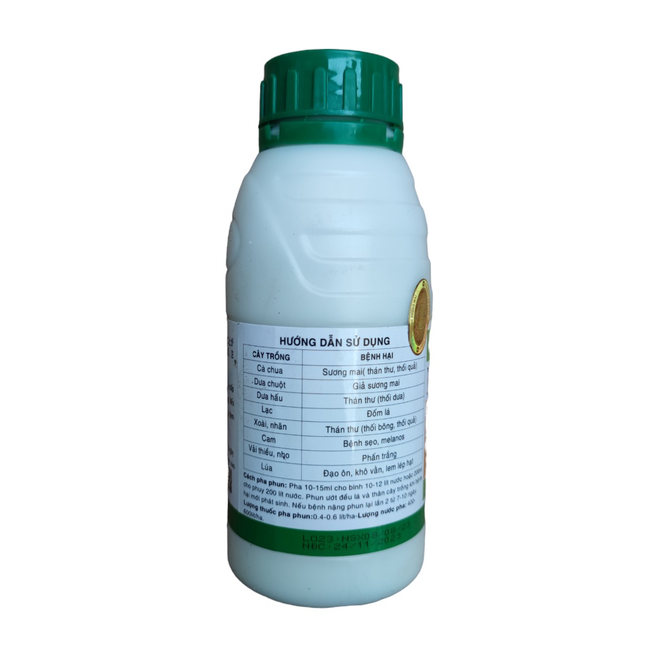 Trừ nấm bệnh từ Nhật Bản DACONIL 500SC đốm lá, thán thư, sương mai... Trên mọi cây trồng